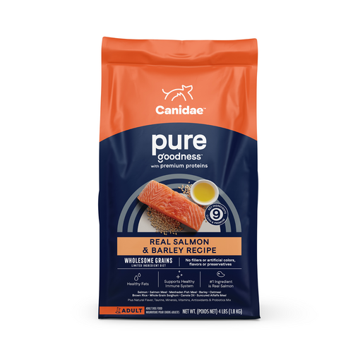 Canidae PURE with Wholesome Grains, Limited Ingredient Dry Dog Food, Salmon and Barley
